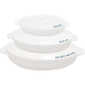 image:imagePrimitives by Kathy Secret Recipe Eat Up Enjoy More Please Covered Casserole Set