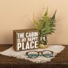 image:imagePrimitives by Kathy 21443 Rustic Brown Box Sign 5 x 4 My Happy Place