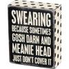 image:imagePrimitives by Kathy 22666 Polka Dot Trimmed Box Sign 4 x 5 Swearing