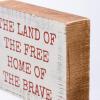 image:imagePrimitives by Kathy Block SignLand of The Free White Red