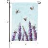 image:imagePrimitives by Kathy Lavender amp Bees Garden Flag Double Sided Garden Collection full color design