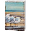 image:imagePrimitives by Kathy Home Dcor Sign  Seagulls On The Beach Wood Block Sign