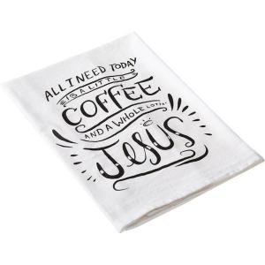 image:imagePrimitives by Kathy 25519 LOL Made You Smile Dish Towel 28 by 28 A Little Coffee and A Whole Lot of JesusAnd a Whole Lot of Jesus