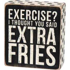 image:imagePrimitives by Kathy 27237 Chevron Trimmed Box Sign Smack SomebodyExercise