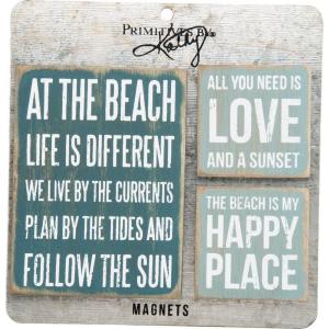 image:imagePrimitives by Kathy 27502 Wooden Magnet Set Beach Large