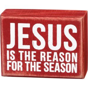 image:imagePrimitives by Kathy Box Sign 4 by 3Inch Jesus is The Reason