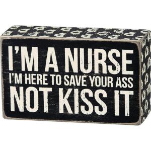 image:imagePrimitives by Kathy Box Sign 5Inch by 3Inch Im a Nurse