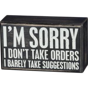 image:imagePrimitives by Kathy Box SignSuggestions 5x3 inches Black White