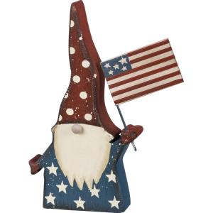 image:imagePrimitives by Kathy Gnome with American Flag Home Dcor Figurine Sitter