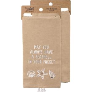 image:imagePrimitives by Kathy Kitchen Towel  A Seashell in Your Pocket