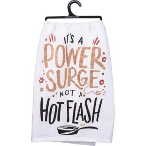 image:imagePrimitives by Kathy LOL Dish Towel 28x 28 Dream Job Karma BusNot a Hot Flash