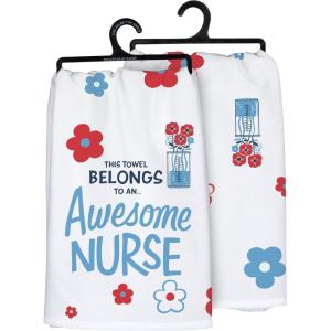 image:imagePrimitives by Kathy This Towel Belongs to an  Awesome Nurse Decorative Kitchen Towel