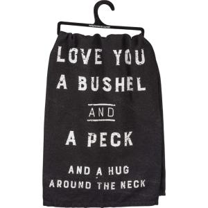 image:imagePrimitives by Kathy Welcome Where Friends and Marshallows Get Toasted At The Same Time Decorative Kitchen TowelBlack