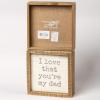image:imagePrimitives by Kathy 38484 Distressed Inset Box Sign YouRe My Dad 6 x 6Inches