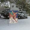 image:imagePrimitives by Kathy Christmas Deer Garden Flag