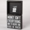 image:imagePrimitives by Kathy Classic Box Sign 16 X 7 Black WhiteMoney Isnt