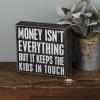 image:imagePrimitives by Kathy Classic Box Sign 16 X 7 Black WhiteMoney Isnt
