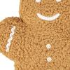 image:imagePrimitives by Kathy Shaped PillowGingerbread Man 12 x 16 x 3 Brown and White