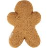 image:imagePrimitives by Kathy Shaped PillowGingerbread Man 12 x 16 x 3 Brown and White