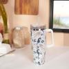 image:imagePrimitives by Kathy Travel Mug  Artistic Design Various Sea Creatures in a deep nautical color palette