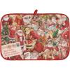 image:imagePrimitives by Kathy Decorative Kitchen Drying Mat Full Color Design ultraabsorbent vintage Santa collageChristmas CollectionDear Santa Dirty Dishesdish mat pad kitchen accessoryholiday gift
