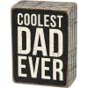 image:imagePrimitives by Kathy Pinstripe Trimmed Box Sign Coolest Dad