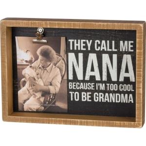 image:imagePrimitives by Kathy  37559 Inset Box Frame Clip Photo Holder 11 x 8 They Call Me Nana