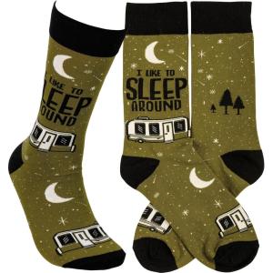 image:imagePrimitives by Kathy 112638 I Like To Sleep Around Socks Muticolor