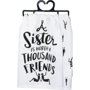image:imagePrimitives by Kathy 33840 LOL Made You Smile Dish Towel 28 x 28 A Sisters WorthA Sister