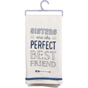 image:imagePrimitives by Kathy 33840 LOL Made You Smile Dish Towel 28 x 28 A Sisters WorthSisters Are