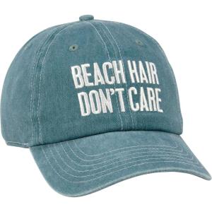 image:imagePrimitives by Kathy Baseball Cap  Beach Hair Dont Care Unisex Adjustable Metal Buckle Beige