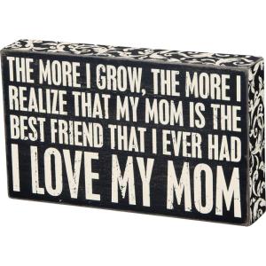 image:imagePrimitives by Kathy Box Sign 10 by 6 Love My Mom