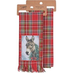 image:imagePrimitives by Kathy Christmas Donkey Kitchen Towel