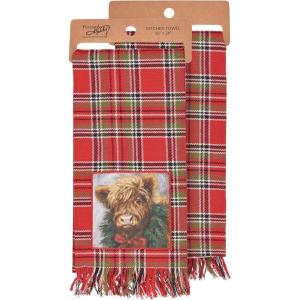 image:imagePrimitives by Kathy Christmas Highland Kitchen Towel