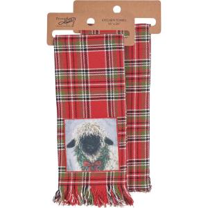 image:imagePrimitives by Kathy Christmas Sheep Kitchen Towel 118375