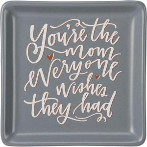 image:imagePrimitives by Kathy Classic Black and White Box Sign Youre My MomTray