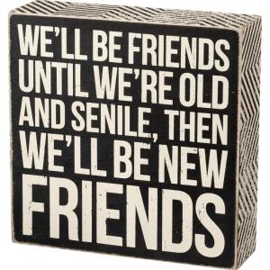 image:imagePrimitives by Kathy Classic Box Sign New Friends 30638