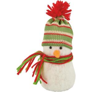 image:imagePrimitives by Kathy Collectible Critter  Beanie Snowman Wearing an Adorable Knit Beanie with pom Perfect for Winter Holiday Decor Coordinate with Our Other Critters for a Delightful Display