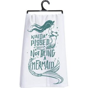 image:imagePrimitives by Kathy Cotton Dish Towel Kinda Pissed About Not Being A Mermaid