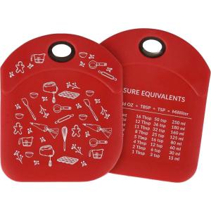 image:imagePrimitives by Kathy Decorative Christmas Red Baking Bowl Scraper doublesided silicone scraperhand illustrated baking designstainless steel handlemeasurement equivalentsseasonal kitchen accessory