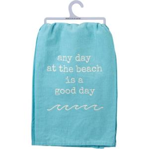 image:imagePrimitives by Kathy Decorative Kitchen Towel  Any Day at The Beach is A Good Day