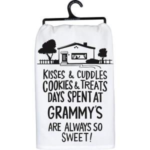 image:imagePrimitives by Kathy Decorative Kitchen Towel  Days Spent at Grammys 28 x 28