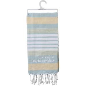 image:imagePrimitives by Kathy Decorative Kitchen Towel  The Beach is My Happy Place