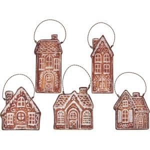 image:imagePrimitives by Kathy Gingerbread Village Ornament Set