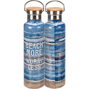 image:imagePrimitives by Kathy Insulated Bottle  Beach More Worry Less