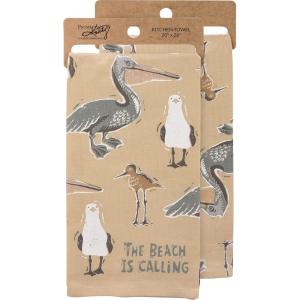image:imagePrimitives by Kathy Kitchen Towel  The Beach is Calling 2600 x 2000