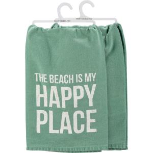 image:imagePrimitives by Kathy Kitchen Towel  The Beach is My Happy Place Small