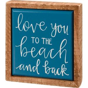 image:imagePrimitives by Kathy Love You To The Beach And Back Home Dcor Sign