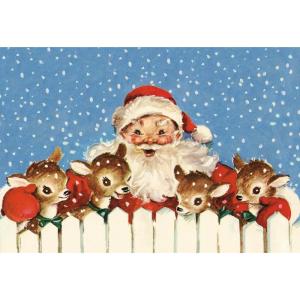 image:imagePrimitives by Kathy Paper Placemat Pad  Vintage Santa 24 pk