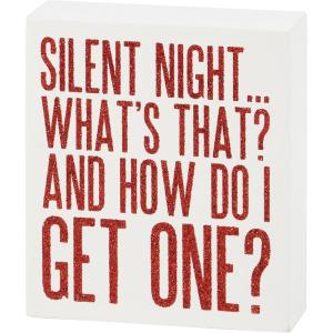 image:imagePrimitives by Kathy Silent Night Block Sign